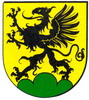 Ein schwarzer Greif in Gold auf grnem Dreiberg zierte das Wappen der Greifensteiner, das Holzelfingen seit 1925 als Gemeindewappen fhrt