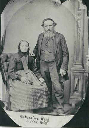 Jakob Reiff, der 1840 den Stahlecker Hof grndete mit seiner Frau Katharine (Foto: Archiv GHV)