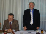 1. Vorsitzender Werner Vöhringer (rechts) und Stellvertreter Günther Frick (links) beim Rechenschaftsbericht (Foto: Archiv GHV)