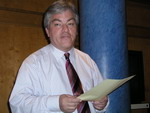 Kassenprüfer Dieter Baral zur Entlastung des Vorstandes (Foto: Archiv GHV 2005)