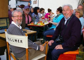 Hollywood am "Stern-Platz": Raimund Vollmer und Werner Vöhringer (rechts); Foto: Jürgen Herdin 